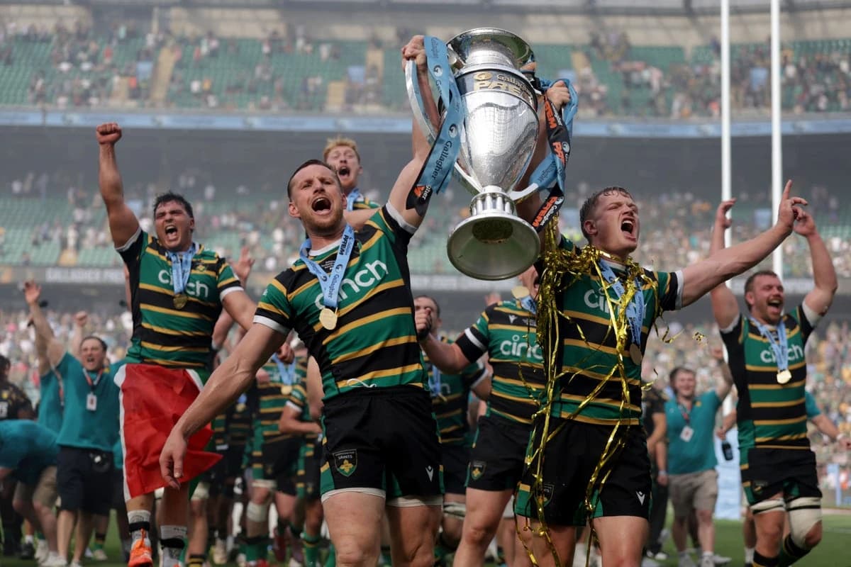 Northampton secure Gallagher Prem with comeback victory over Exeter