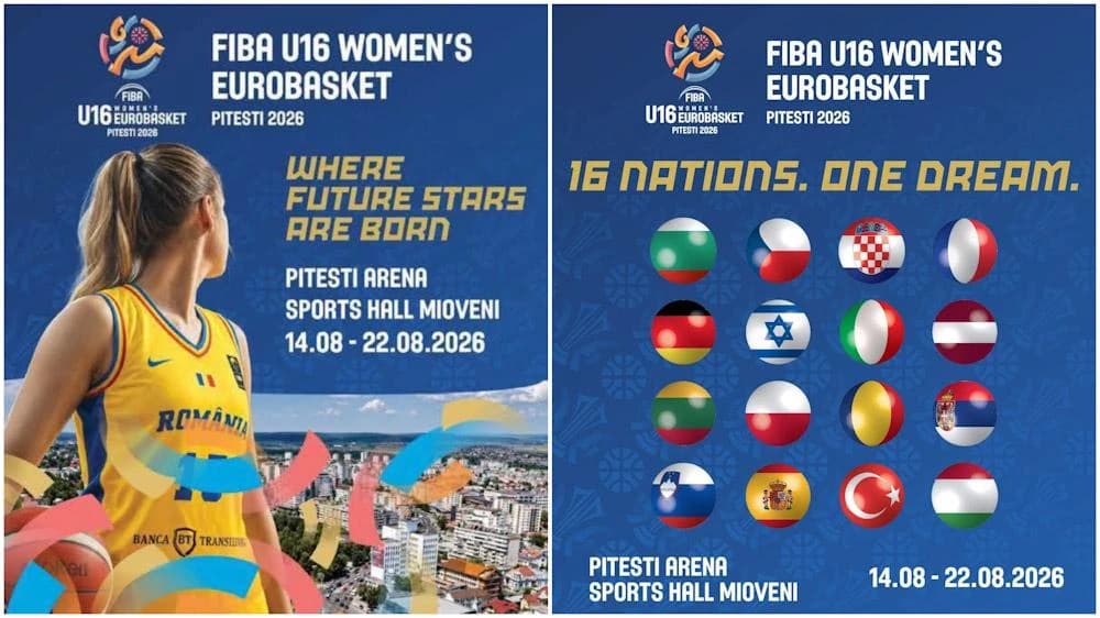 Nouă zile de baschet european la Pitești. FIBA U16 Women’s EuroBasket 2026