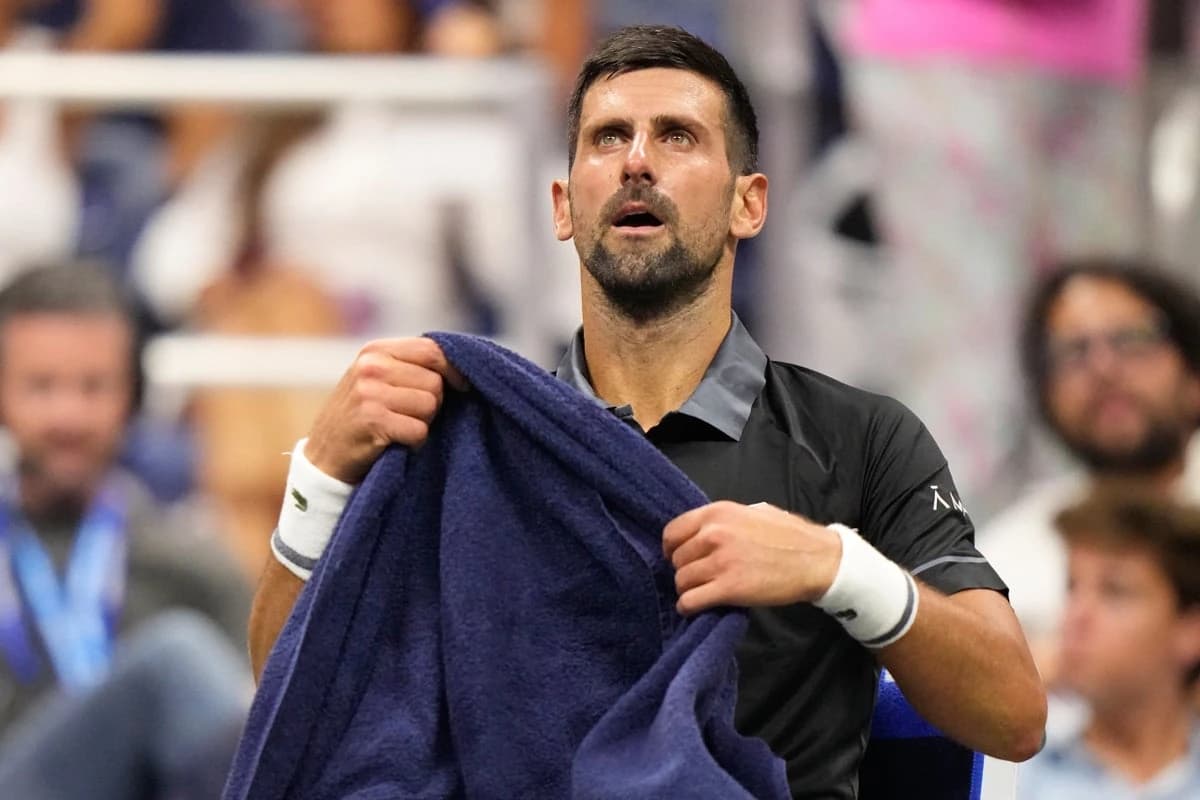 Novak Djokovic breaks down in tears after gruelling five-set US Open defeat