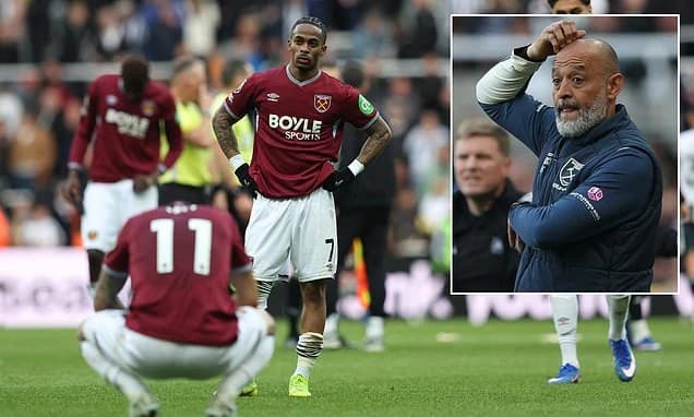 Nuno Espirito Santo makes brutally honest relegation admission after West Ham's chastening loss at N