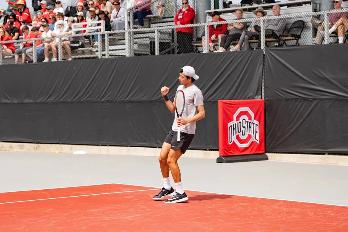 Ohio State men sweep Buffalo in 1st round of NCAA tennis tournament
