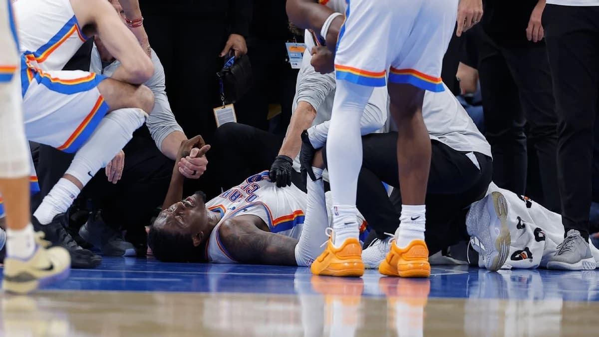 OKC's Williams taken off with significant injury