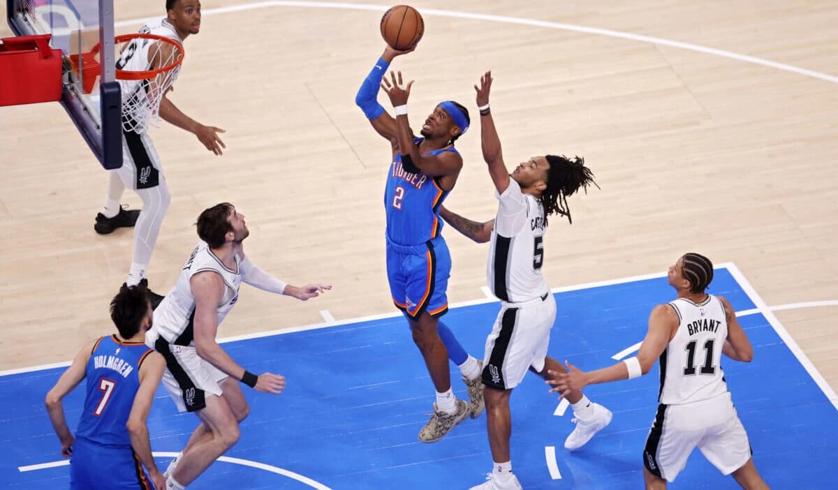 Oklahoma City Thunder a egalat la 1 finala Conferinței de Vest cu San Antonio Spurs. 30 de puncte pe