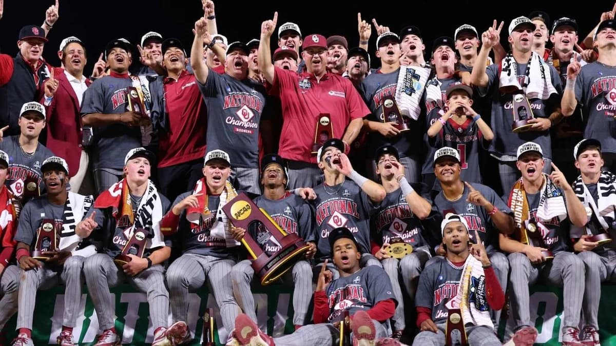 Oklahoma wins the 2026 NCAA DI baseball championship