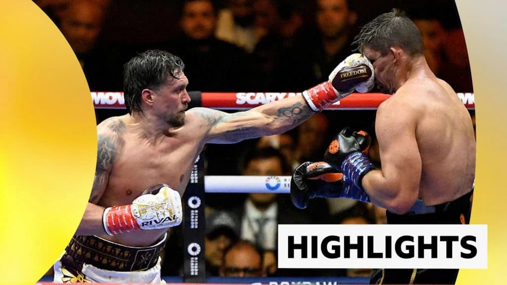 Oleksandr Usyk v Rico Verhoeven highlights: Ukrainian keeps heavyweight boxing belts after controver