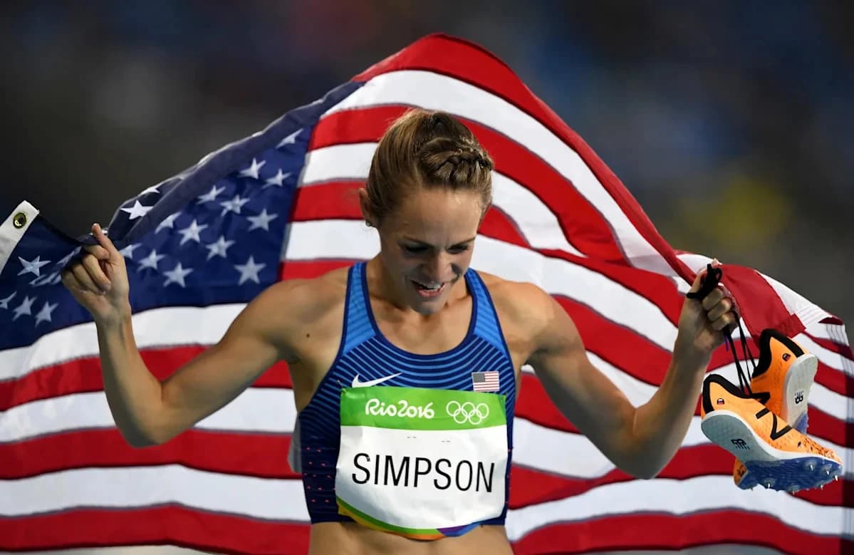 Olympian Jenny Simpson transported to hospital after collapsing during track event