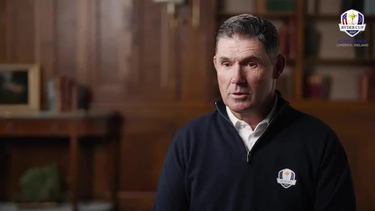 Pádraig Harrington named as a Vice Captain for the 2027 Ryder Cup