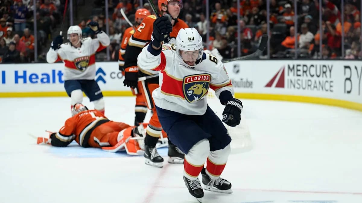 Panthers say Brad Marchand needs 6 weeks before he can resume play