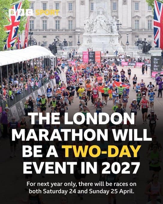 Pentru prima oară în istoria sa, Maratonul de la Londra se va desfăşura pe parcursul a două zile