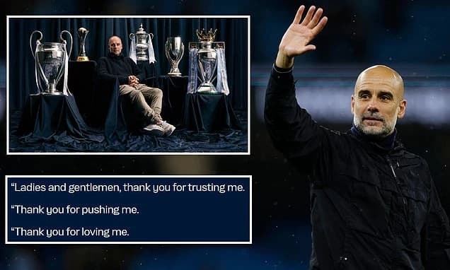Pep Guardiola finally confirms he is QUITTING Man City and will leave the Premier League after 10 ye
