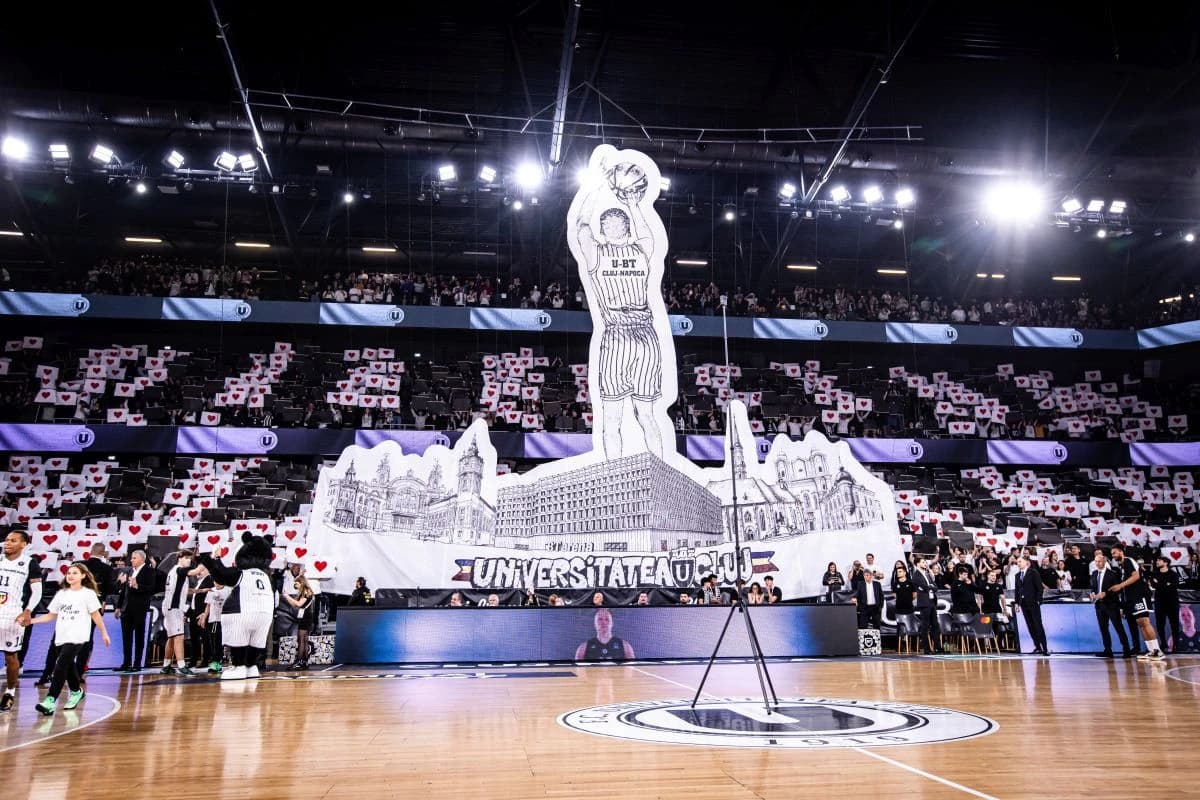 Peste Partizan și Steaua Roșie! U-BT Cluj-Napoca are cea mai mare medie de spectatori din Liga Adria