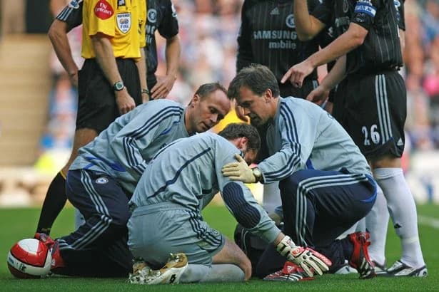Petr Cech speaks out on infamous head injury and thanks staff for 'the chance to live'