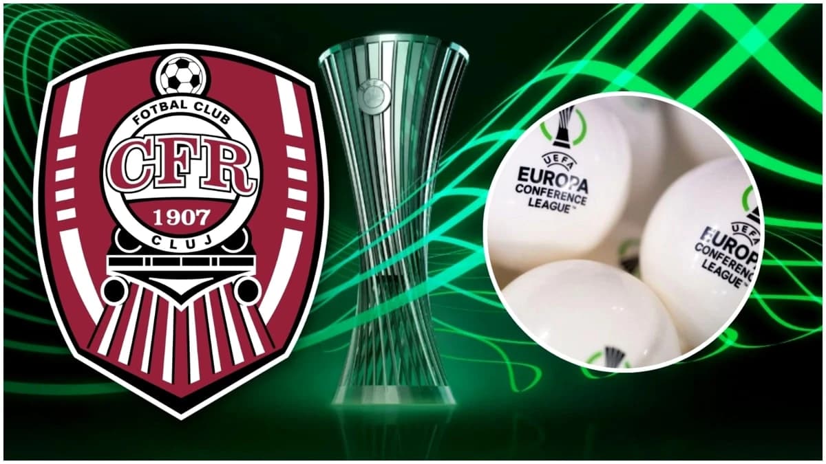 Play-off Conference League, LIVE VIDEO tragere la sorți. Adversara lui CFR Cluj, program, cine trans