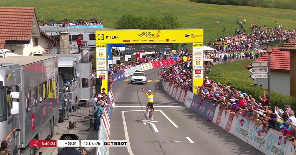 Pogacar a câştigat etapa-regină a Turului Romandiei! Lipowitz a ajuns al doilea la linia de finish