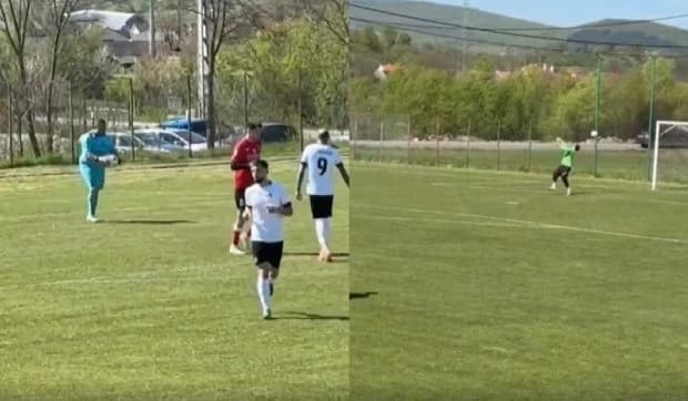 Portarul de la Atletico Monor din Liga 4 a dat gol de la 90 de metri în meciul cu Viitorul Livezile,