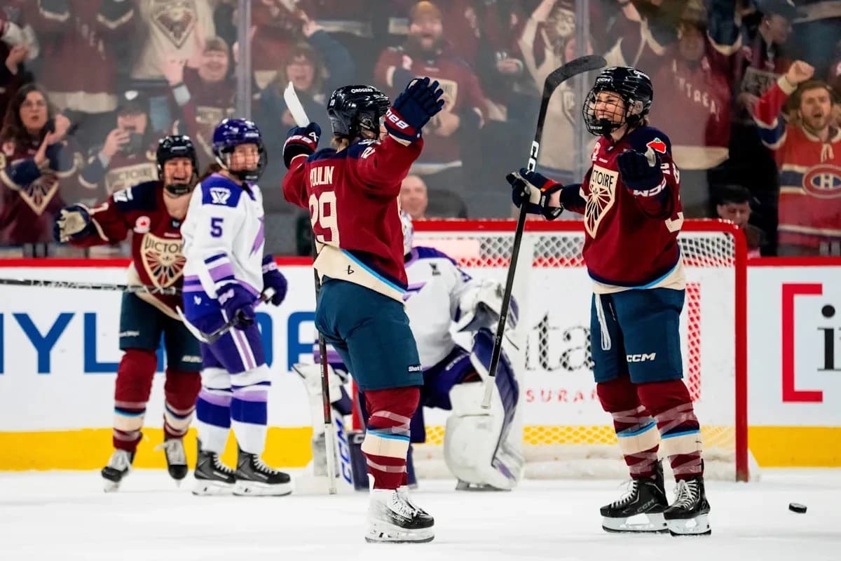 Poulin’s power-play goal lifts Victoire past Frost, Montreal to play Ottawa in final