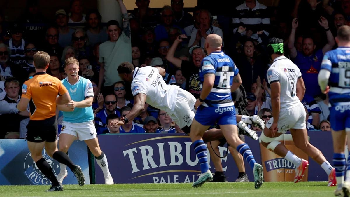 Prem Rugby semi-final: Exeter overturn 16-point deficit to stun Bath at the Rec and reach final agai