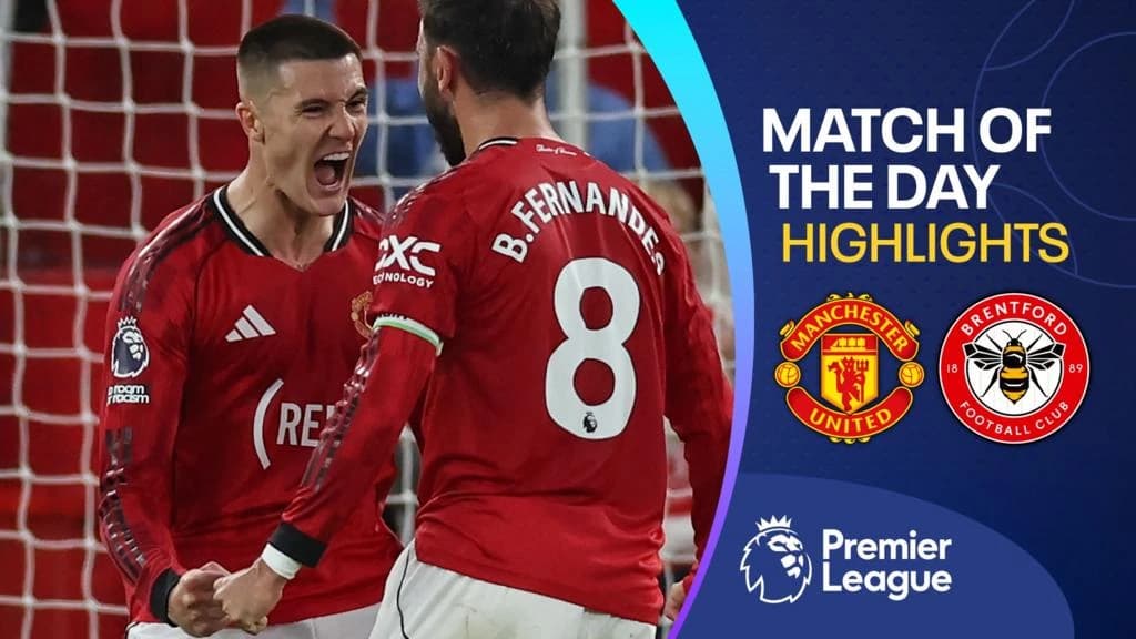 Premier League: Man Utd 2-1 Brentford Highlights
