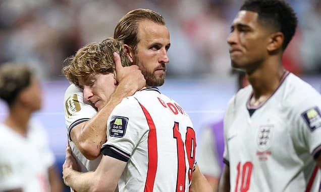 Prince William tells Three Lions to 'hold their heads high' after World Cup loss to Argentina