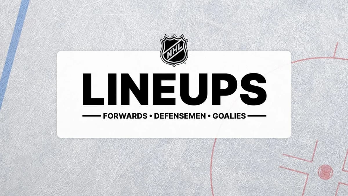 Projected lineups, starting goalies for today