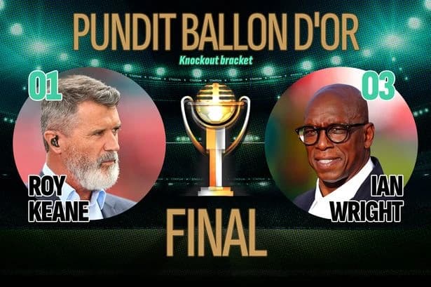 Pundit Ballon d'Or final confirmed as Roy Keane and Ian Wright clash in heavyweight bout