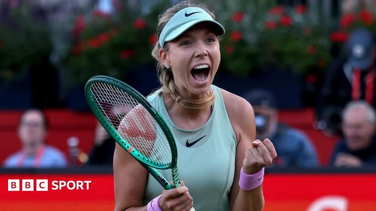 Queen's 2026: Katie Boulter stuns top seed Elena Rybakina to reach semi-finals, Emma Raducanu into l