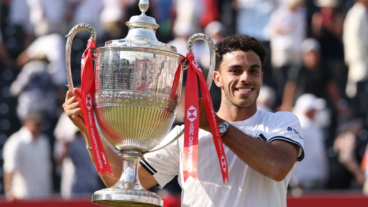 Queen's Club: Francisco Cerundolo beats Tommy Paul to win tournament in longest-ever final at HSBC C