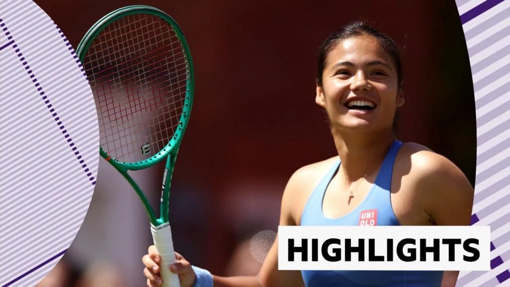 Queen's Tennis: Emma Raducanu beats Anna Blinkova to progress to second round