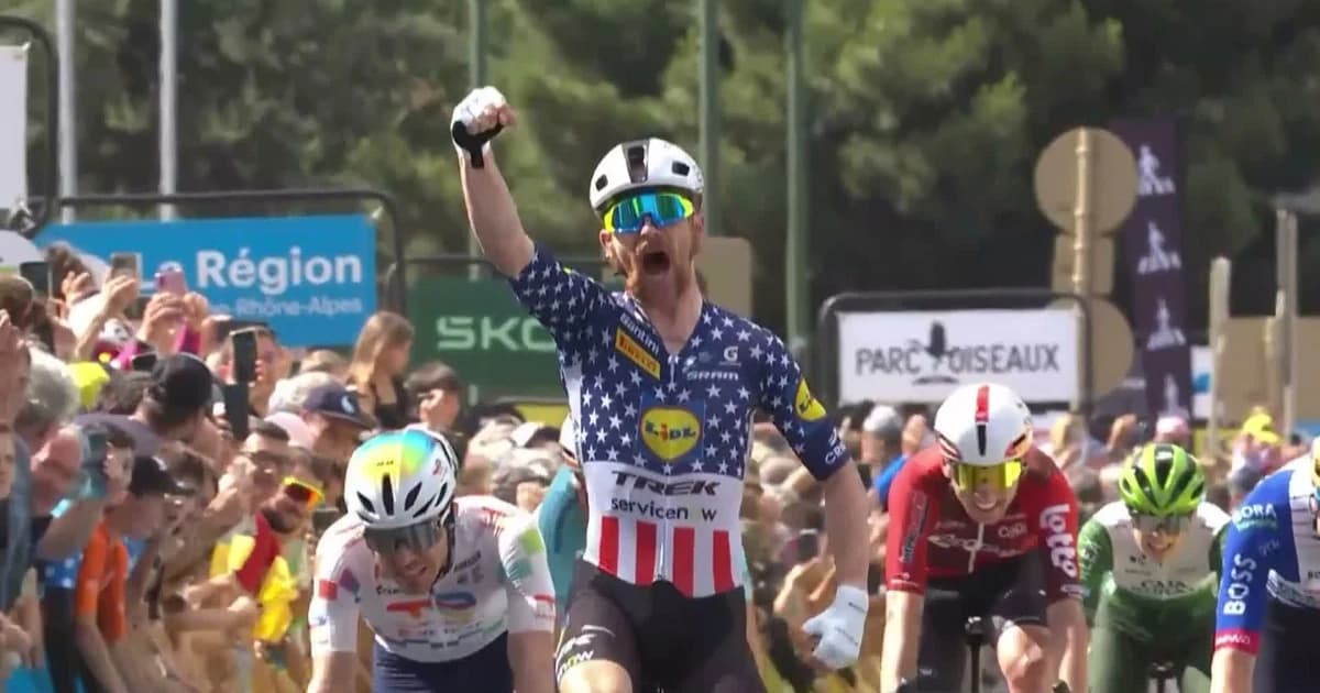 Quinn Simmons a câștigat etapa a 4-a din Dauphine! Americanul s-a impus la sprint redus, din evadare