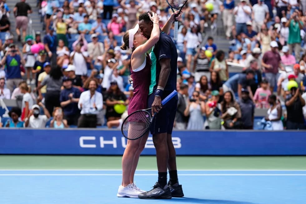 Quite a couple: Spouses Elina Svitolina and Gael Monfils reach US Open mixed doubles semifinals