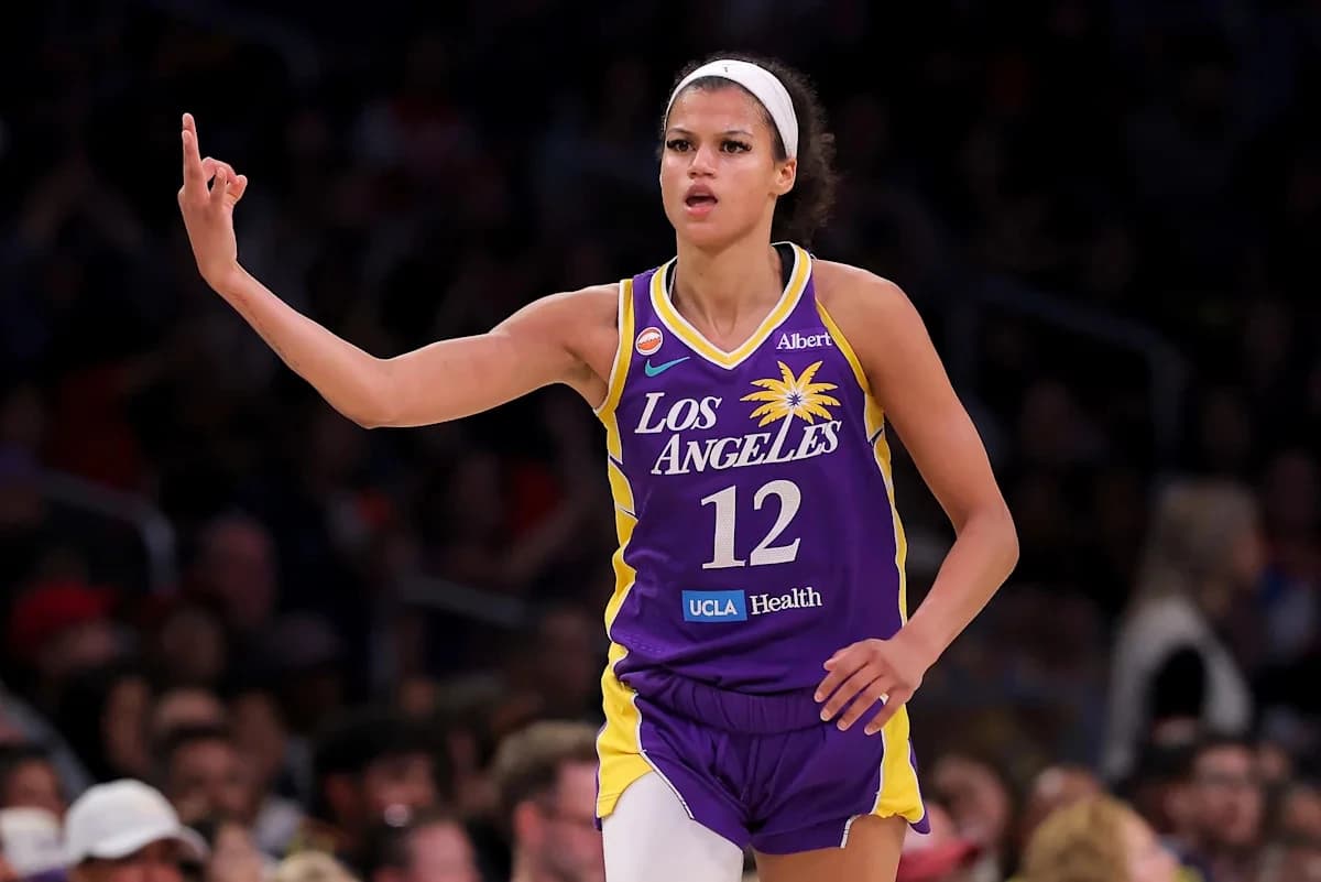 Rae Burrell starts, scores 22 points in Sparks-Fever WNBA game