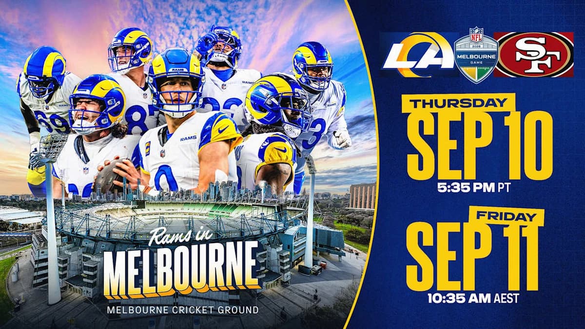 Rams vs. San Francisco 49ers game set for Friday, September 11 in Melbourne, Australia