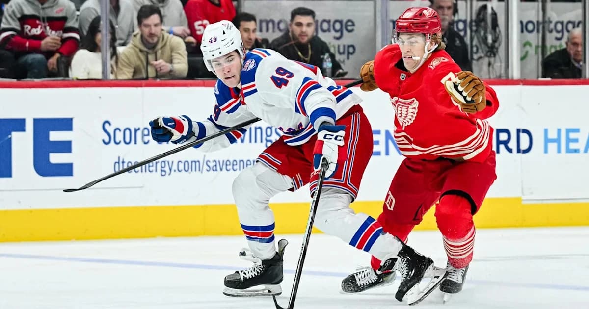 Rangers lines, notes, how to watch Original 6 clash against Red Wings