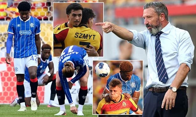 Rangers LOSE first leg of Europa League qualifier: Jagiellonia Bialystok earn shock win in Scottish