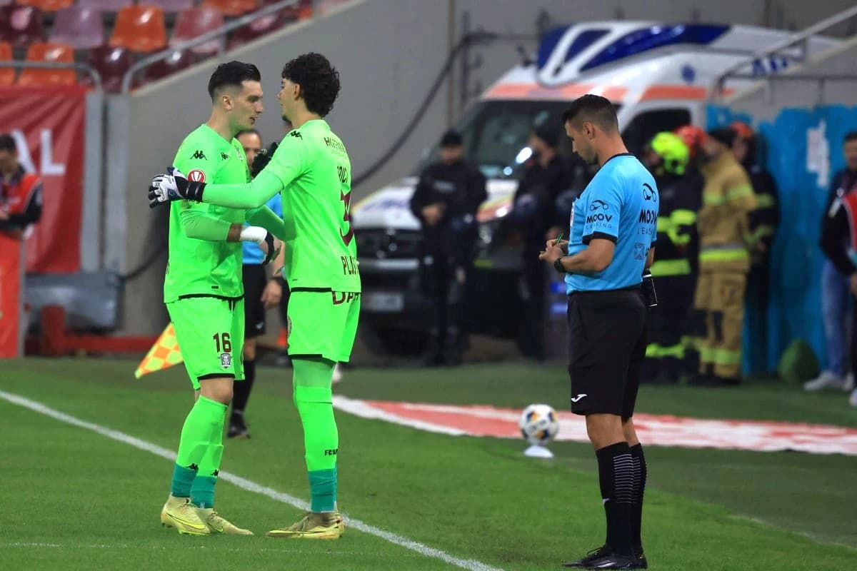 Rapid a rămas în poartă cu Briciu, din primele minute ale derby-ului cu Dinamo!