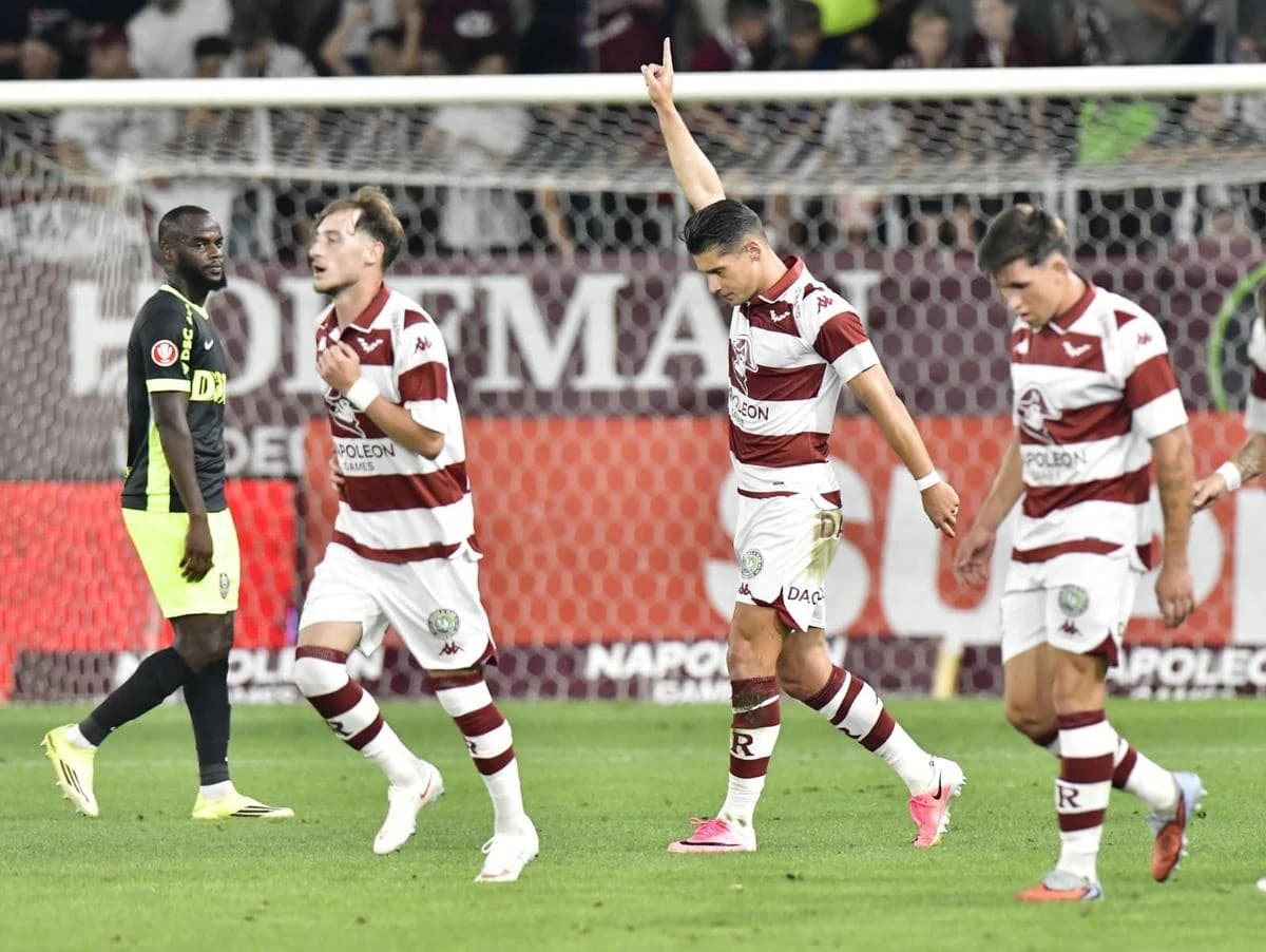 Rapid - CFR Cluj 3-1, derby în etapa a 3-a din Superligă