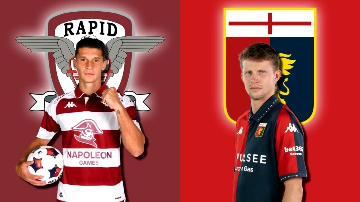 Rapid – Genoa, LIVE de la 19:00. Daniel Pancu s-a inspirat de la Gică Hagi! Formulă cu 3 fundași pen