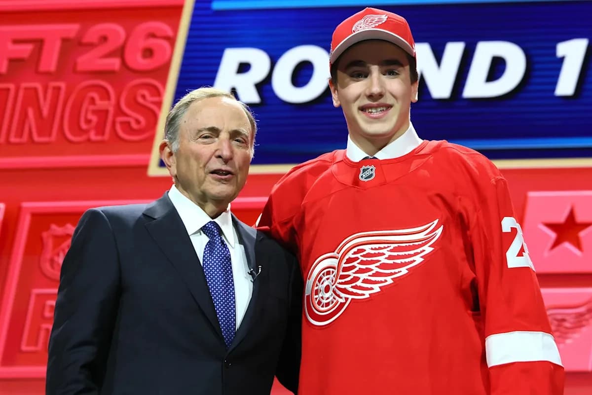 Red Wings take 'big swing' on J.P. Hurlbert as NHL draft grades roll in