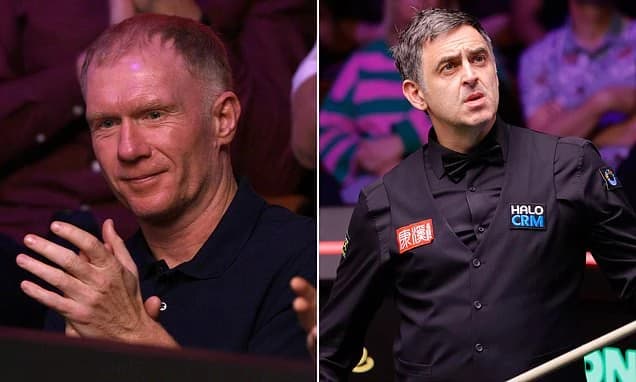 Revealed: The staggering price Paul Scholes paid to watch Ronnie O'Sullivan at The Crucible - as Man