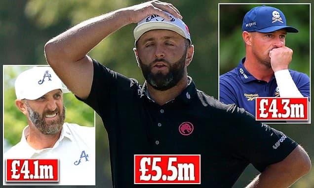 Revealed: The staggering sums of money LIV golfers - including Jon Rahm and Bryson DeChambeau - are