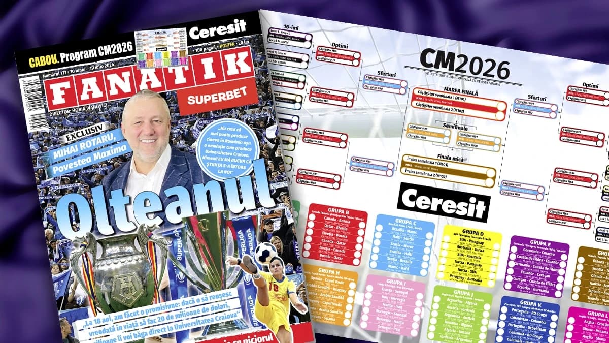 Revista Fanatik 777! Viața de film a lui Mihai Rotaru. Totul despre Campionatul Mondial de Fotbal pl