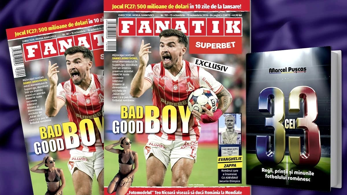 Revista Fanatik 781 vă oferă volumul „Cei 33” – cea mai nouă carte de fotbal a lui Marcel Pușcaș! In