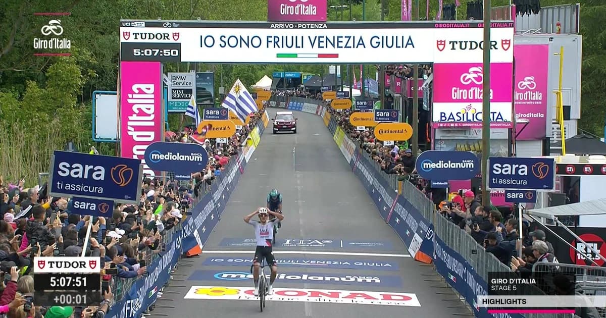 Rezumatul etapei a 5-a din Giro! Vremea a fost infernală, iar ultimimii 15 km au fost ceva rar