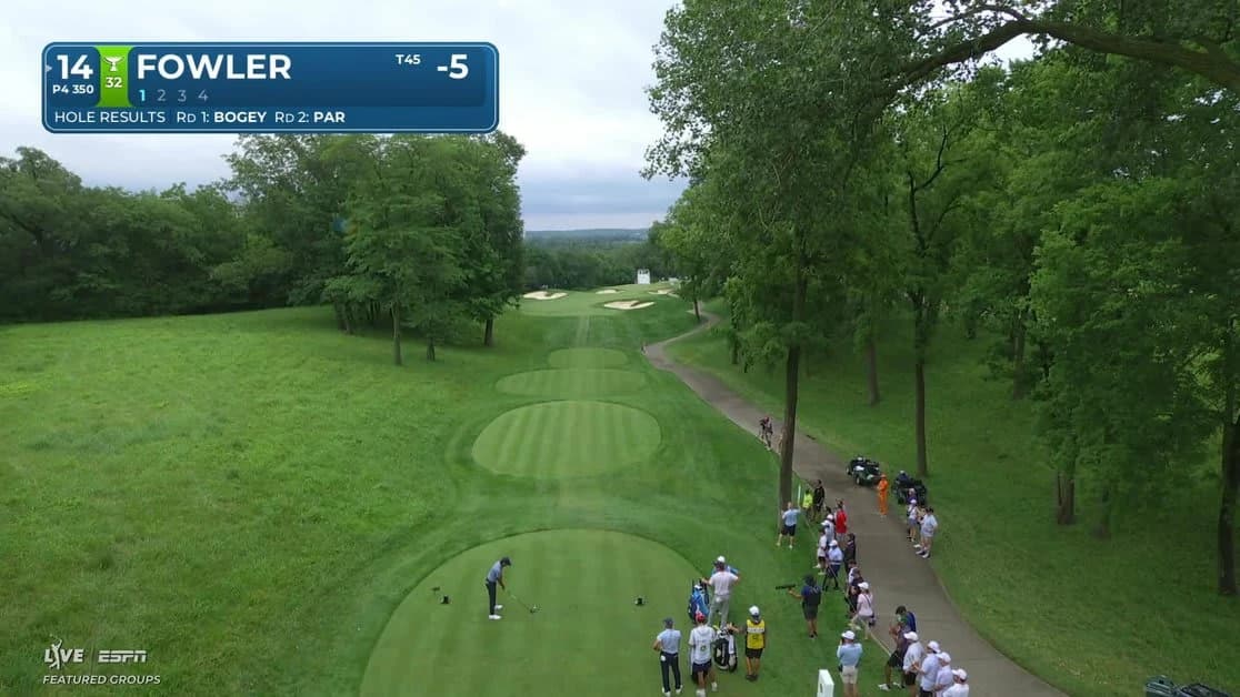 Rickie Fowler's 334-yard drive sets up eagle on No. 14 at John Deere