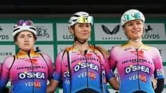 Rider 'nearly hit' by car on day one of Tour of Britain Women