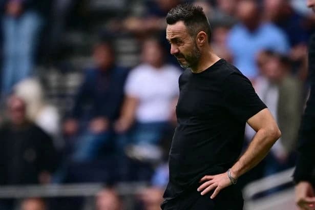 Rock-bottom Tottenham facing familiar question after huge error under Roberto De Zerbi