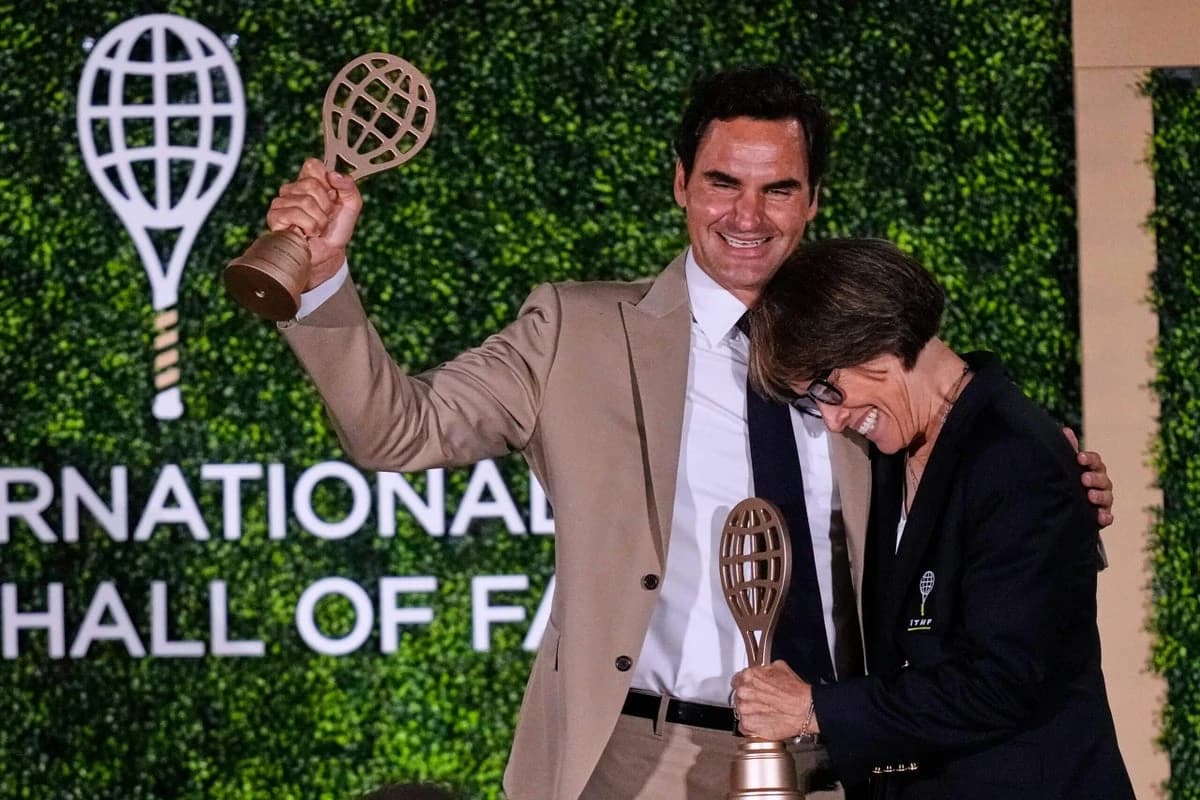 Roger Federer and Mary Carillo’s personal tennis Halls of Fame define emotional night in Newport