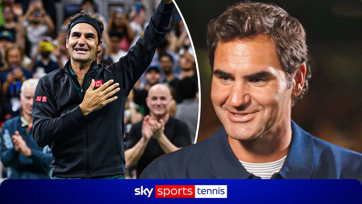 Roger Federer embraces induction into the International Tennis Hall of Fame