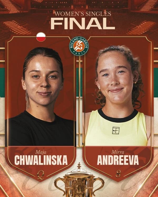 Roland Garros: Mirra Andreeva - Maja Chwalinska, finala ediției 2026
