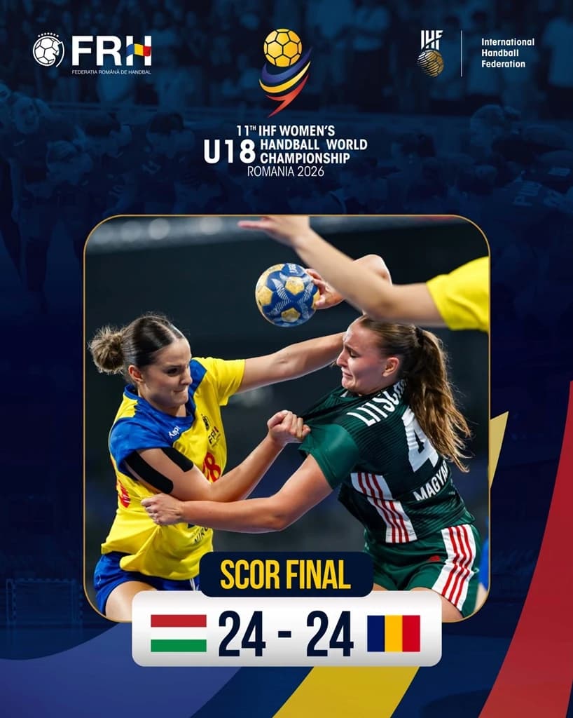 România a ratat victoria în duelul cu Ungaria, la CM de handbal feminin U18